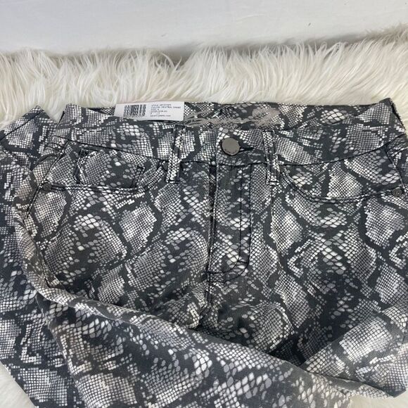 Seven7 NWT Tummyless High Rise Skinny Jeans Neutral Snake Sz 6 - Picture 6 of 10